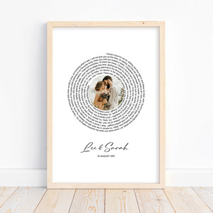 Products: Song Lyrics and Photo Print – Autumn Designs