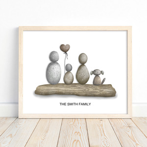 Products: Pebbles Family Print – Autumn Designs