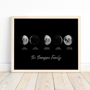 Products: Moon Phase Family Print – Autumn Designs