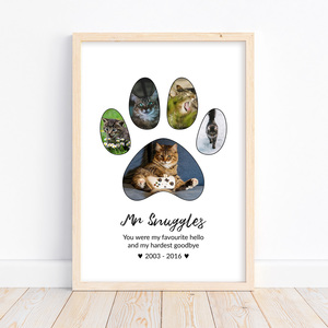 Products: Pet Photo Collage Memorial Print – Autumn Designs