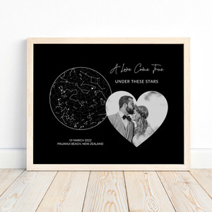 Products: Star Map with photo – Autumn Designs