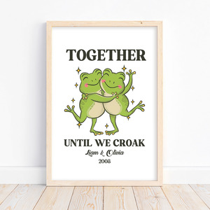 Together Until We Croak Print – Autumn Designs