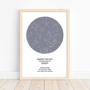 Dad Star Map – Autumn Designs