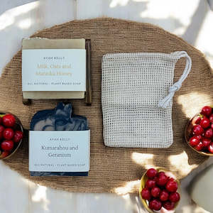 Handmade Soap Gifts and Bundles: Milk, Oats, Honey and Geranium - Mini Bundle