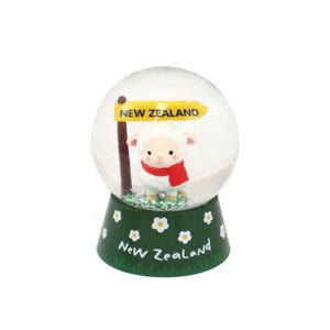 Products: Snow Globe NZ Woolly Sheep 65mmH - Avalon International
