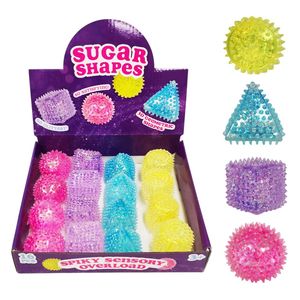 Squeeze Spiky Sensory Shapes 4asst 4-5cm - Avalon International