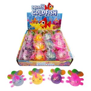 Products: Squeeze Goldfish Asst Colours 11cm - Avalon International
