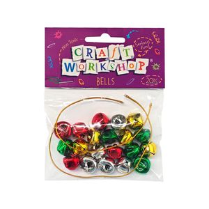Products: Craft Bells Red Green Gold Silver 15mm 20pc - Avalon International