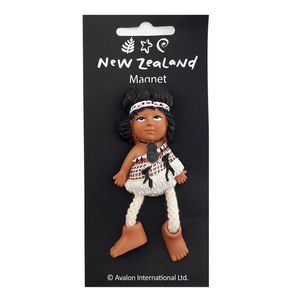 Products: Magnet NZ Māori Girl Moving Leg BC - Avalon International