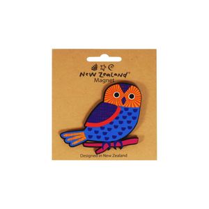 Products: Magnet Wooden NZ Owl 73mm B/C - Avalon International