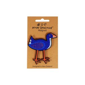 Products: Magnet Wooden NZ Pukeko 73mm B/C - Avalon International