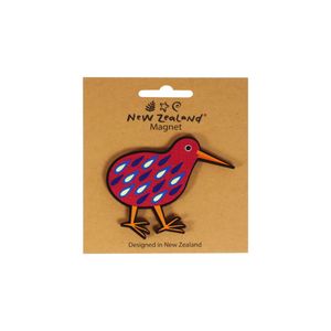 Products: Magnet Wooden NZ Kiwi 73mm B/C - Avalon International