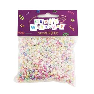 Products: Craft Beads Glass Seed Pastels 100g - Avalon International