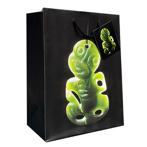 Products: Gift Bag M NZ Greenstone Tiki - Avalon International