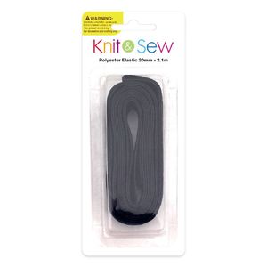 Products: K&S Poly. Elastic Black 20mm 2.1m - Avalon International