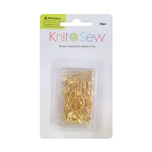 Products: K&S Safety Pins Brass 22mm 50pc - Avalon International