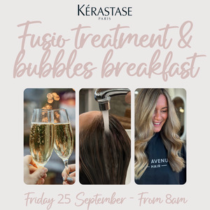 Product Type: Fusio Treatment & Bubbles Breakfast - Friday 25 September