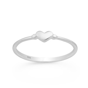 Sterling Silver Tiny Heart Ring