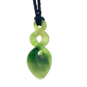 Charms & Pendants: NZ Greenstone Double Twist