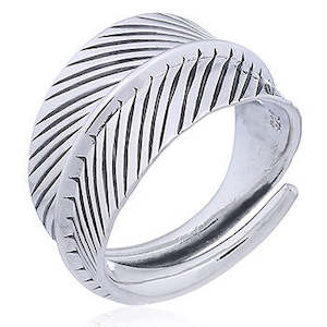 Rings: Sterling Silver Coiled Fern Ring