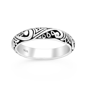 Rings: Sterling Silver Koru Band Ring