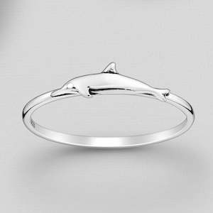 Sterling Silver Dolphin Ring