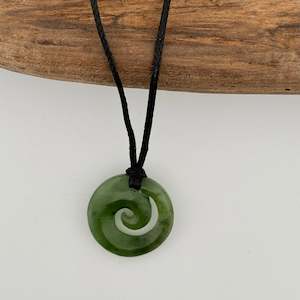 Small Pounamu Koru  Pendant