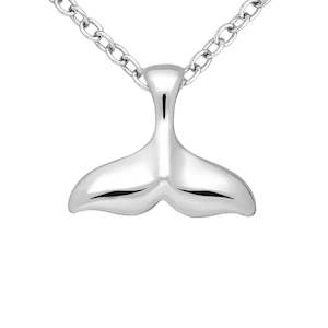Bestsellers: Sterling Silver Whales Tail Pendant