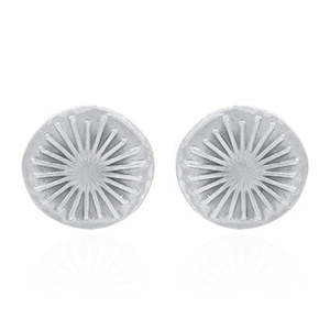 Sterling Silver Sunburst Stud Earrings
