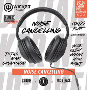 WICKED AUDIO HUM 800 WIRED ACTIVE NOISE CANCELLING