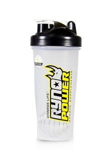 Ryno Power: RYNO POWER Clear Shaker / Blender Bottle
