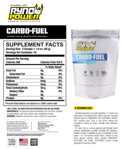 Ryno Power: RYNO POWER CARBO-FUEL STIMULANT-FREE DRINK MIX