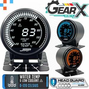 Collections Jrp Performance Electronics: JRP 3in1 Water Temp + Low Coolant Gauge 52mm