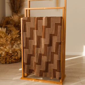 Knitted Cotton Blankets: Poutama - Parauri Pēpi Knitted Blanket