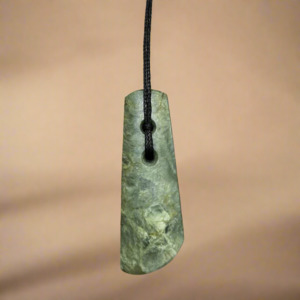Pounamu: Toki Angle Pounamu Pendant - 3