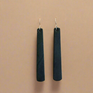 Pounamu Earrings: Whakakai Pounamu (Drop Earrings) - 18