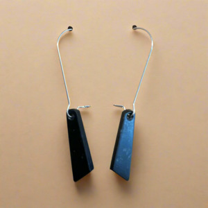 Whakakai Pounamu (Drop Angle Earrings) - 14