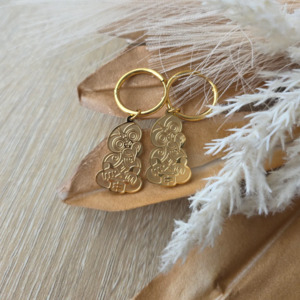 Earrings: Tiki Hoops - Tahuri Made