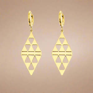 Earrings: Niho Earrings (Gold) - Pāmu
