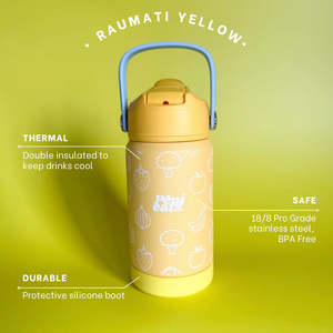Kai: Stainless Steel Kids Drink Bottle - Pēpi Eats