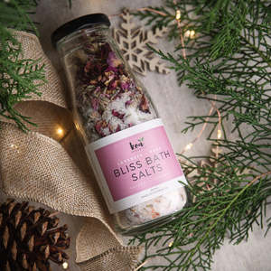 Koa Organics: Bliss Bath Salts 250ml (Lavender & Rose) - Koa Organics