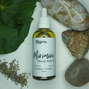 Poipoia: Mirimiri Massage Body Oil - Poipoia Otautahi