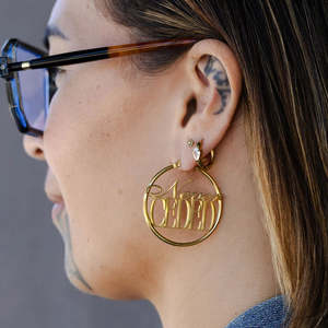 Jewellery: Never Ceded Hoop Earrings - Rerehua Boutique