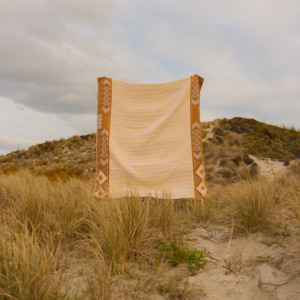 Frontpage: PRE-ORDER - Te Kōkō (Pīngao) - Mahana Blanket