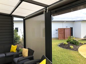 Outdoor Blinds for Deck Channel Mesh