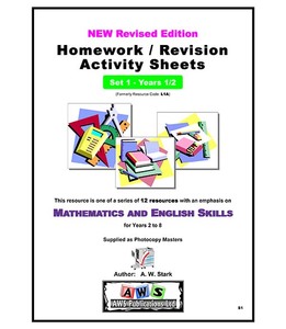 S1: Mathematics & English Activity Sheets – Set 1 / Year 1/2 – AWS Publications