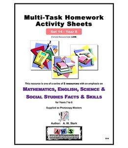 Products: S14: Multi-Task Activity Sheets – Set 14 / Year 8 – AWS Publications