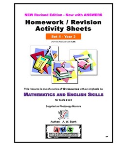 S4: Mathematics & English Activity Sheets – Set 4 / Year 3 – AWS Publications