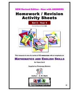 Products: S5: Mathematics & English Activity Sheets – Set 5 / Year 4 – AWS Publications