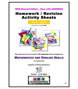Products: S6: Mathematics & English Activity Sheets – Set 6 / Year 4 – AWS Publications